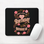 4. Mein Geburtstag, Unabhängigkeitstag Mousepad (Mit Mouse)