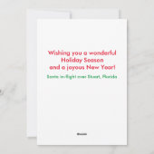 4 Military Jets Holiday Card Feiertagskarte (Rückseite)