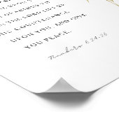 4.Mose 6:24-26: Der Herr segne dich Poster (Ecke)