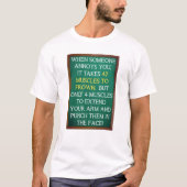 4 Muskeln, um Funny Tshirt zu punch (Vorderseite)