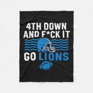 4. Nach unten und Fick it Go Lions Fleecedecke