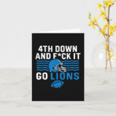 4. Nach unten und Fick it Go Lions Karte (Gelbe Blume)