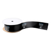 4. Nacht des Hanukkah Glitzer Satin Ribbon Satinband (Spule)