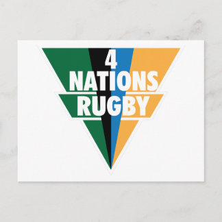 4 Naciones Rugby Postkarte