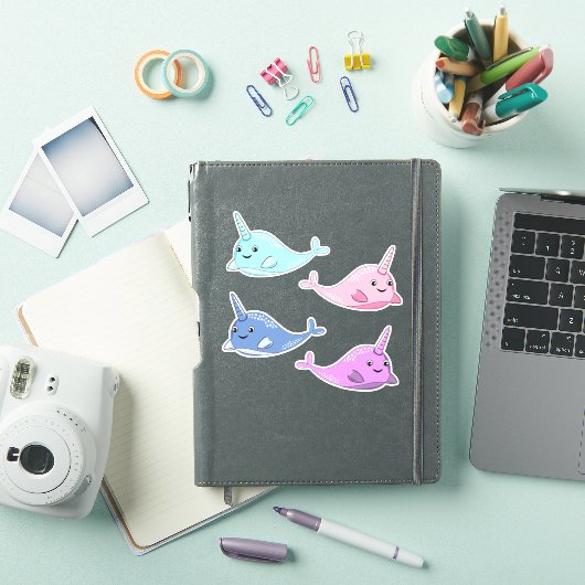4 Narwhal Vinyl Sticker (iPad Hülle)