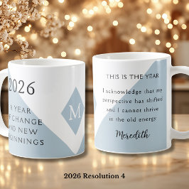 4. New Year Resolution for 2026 Year of Change Kaffeetasse