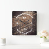 4 Nummer Rusty Black Patina Werkstatt Runde Wanduhr (Zuhause)