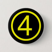 4 - Nummer vier Button (Vorderseite)