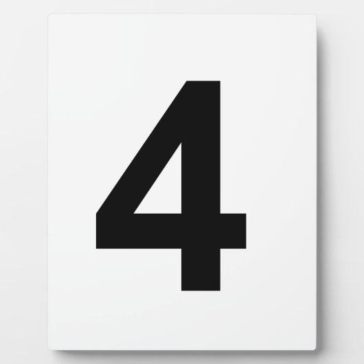 4 - Nummer vier Fotoplatte (Vorderseite)