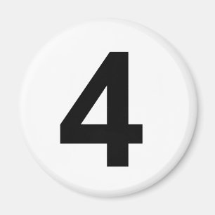 4 - Nummer vier Magnet