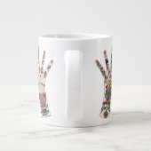 4 oder eine Mehndi nette riesige Tasse (Rückseite)