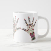 4 oder eine Mehndi nette riesige Tasse (Rechts)