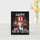 4. Osterfeier 4. Juli Anti Joe Bid Karte (Gelbe Blume)