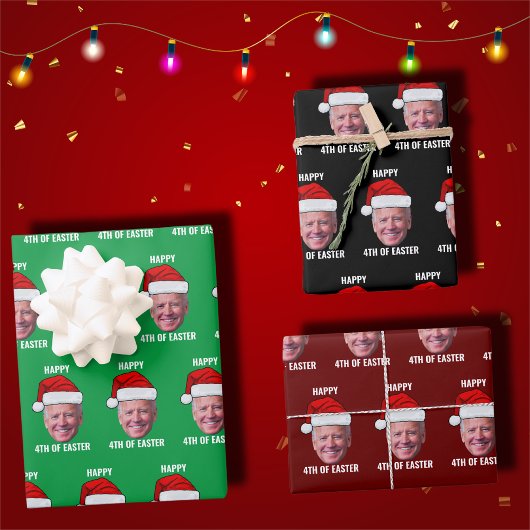 4. Osterfeier am 4. Juli Joe Biden Geschenkpapier Set