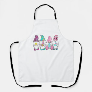 4 Ostergnomen Pastel Frühling Bunny Ears Gingham R Schürze