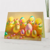 4 Osterhühnerkollektion Karte (Vorderseite)