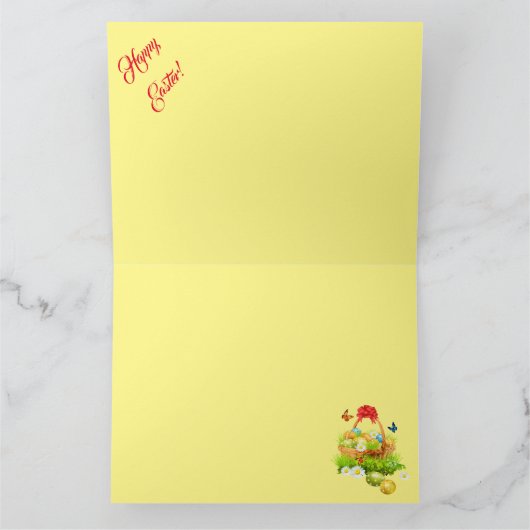 4 Osterhühnerkollektion Karte (Innenseite)