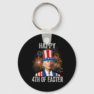 4. Ostern Lustig 4. Juli Anti Joe Bid Schlüsselanhänger