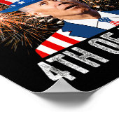 4. Ostern Spaß am 4. Juli Anti Joe Biden Poster (Ecke)