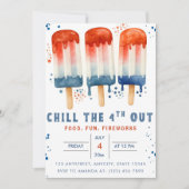 4. Out 4. Juli Unabhängigkeitstag Einladung (Vorderseite)