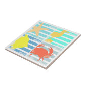 4 Ozean-Entwurfs-Quadrate Fliese (Seite)