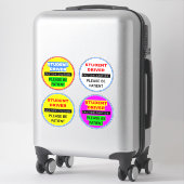 (4-Pack Novice Student Driver Signature) Patience Aufkleber (Koffer)