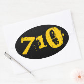 4 Packungen -710 Ölabkleber rund Ovaler Aufkleber (Umschlag)