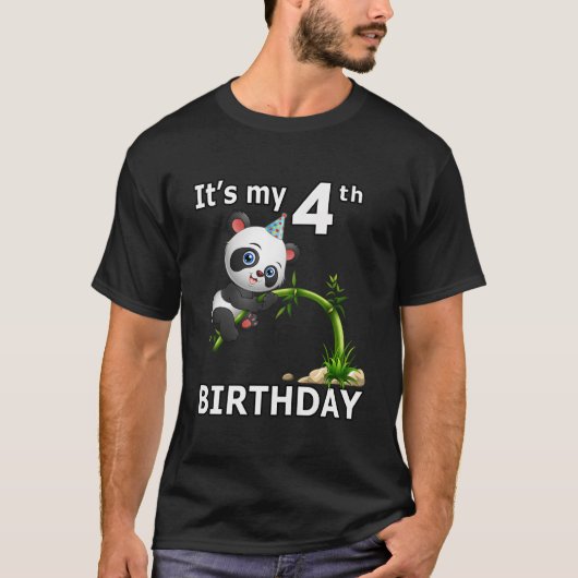 4 Panda 4Th Py Animal Panda T-Shirt (Vorderseite)