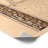 4 Panel Sepia de Rochefort Paris Karte 1 Poster (Ecke)