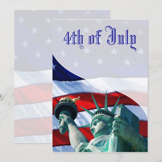 4. Party Einladung Juli (Vorne/Hinten)