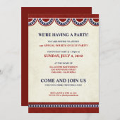 4. Party Einladungen der Juli-Unabhängigkeits-des (Vorne/Hinten)