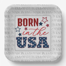 4. Party MADE in den USA Pappteller