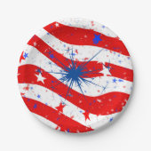 4. Party Paper Teller, 7" Round Paper Plate Pappteller (Vorderseite)