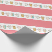 4 Pastelltücher Fliegendes Umschlagpapier Geschenkpapier (Ecke)