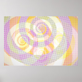 4 pataphysische überlappende Spiralen var 3 Poster