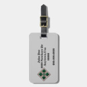 4. Patch-Gepäckmarke für die Infanterieabteilung Gepäckanhänger (Vorderseite vertikal)