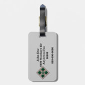 4. Patch-Gepäckmarke für die Infanterieabteilung Gepäckanhänger (Rückseite vertikal)