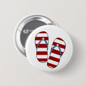 4. patriotischer amerikanischer Flagge Julis Button (Vorne & Hinten)