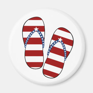 4. patriotischer amerikanischer Flagge Julis Magnet