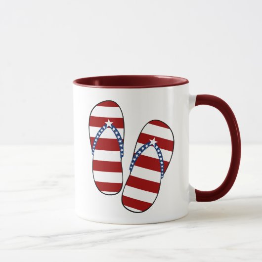 4. patriotischer amerikanischer Flagge Julis Tasse (Rechts)