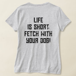 4 Paws Adrift Life ist kurz.Hol deinen Hund. VNeck T-Shirt