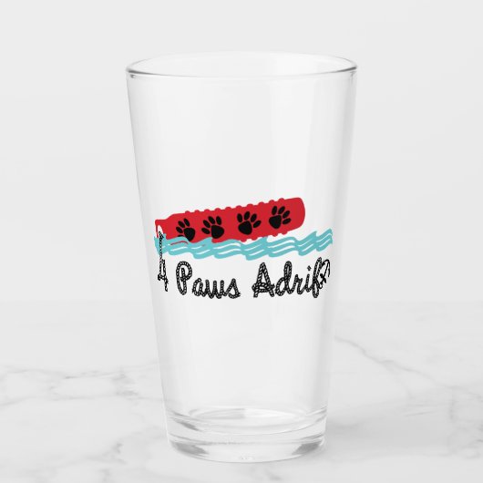 4 Paws Adrift Pint Glas (Vorderseite)