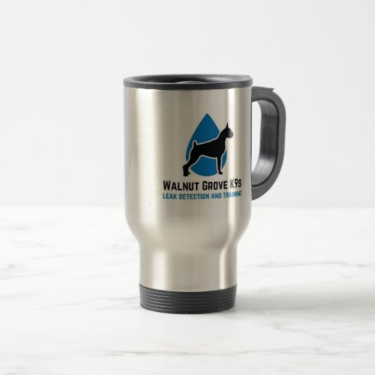 4 Paws Adrift & Walnut Grove K9s Travel Mug Reisebecher (VorderseiteRechts)