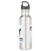 4 Paws Adrift & Walnut Grove K9s Water Bottle Edelstahlflasche (Rückseite)