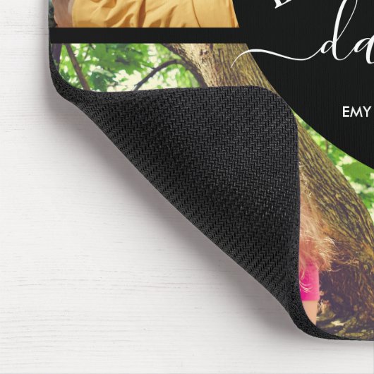 4 Personalisiert Daddy, Collage Custom Text Mousepad (Ecke)