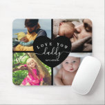 4 Personalisiert Daddy, Collage Custom Text Mousepad<br><div class="desc">4 Personalisiert Daddy,  Collage Custom Text</div>
