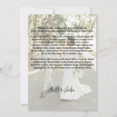 4 Personalisierte Hochzeit mit Botschaft Dankeskarte (Rückseite)