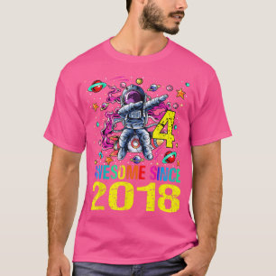 4 Phantastisch seit 2018 Astronaut 4. Geburtstagsr T-Shirt
