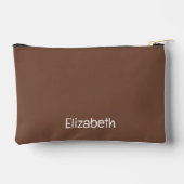 4 photo add name white brown peach zubehörtasche (Rückseite)