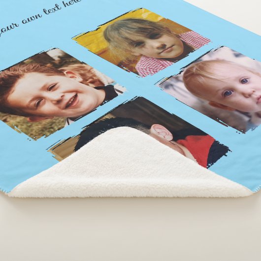 4 photo collage add text blue sherpadecke (3/4)